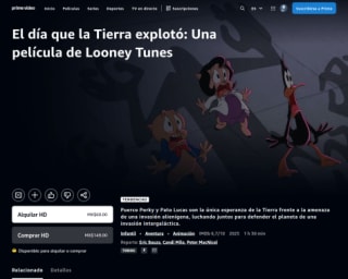 El día que la Tierra explotó: Una película de Looney Tunes por $25 en Prime Video