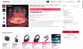 Procesador AMD Ryzen 5 9600X 6 núcleos por $2,549 | AliExpress