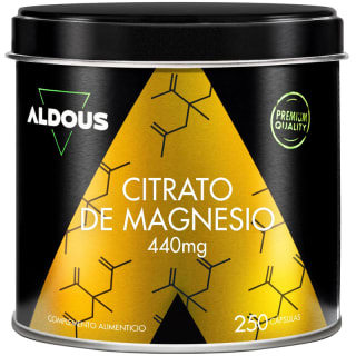 Aldous Bio Citrato de Magnesio 440 mg 250 Cápsulas por 12.99€