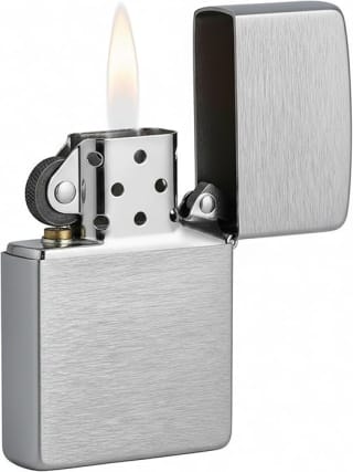 Zippo brushed chroom aansteker voor €17,76 bij Amazon