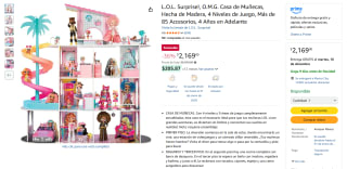 Casa de Muñecas L.O.L. Surprise! 4 Niveles por $2,169 | Oferta Amazon