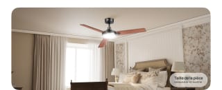 Ventilateur de plafond DREO avec lumière et télécommande 132 cm à 99,99€