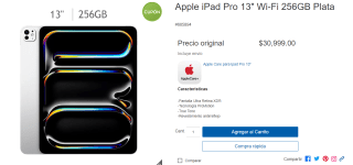 iPad Pro 13" 256GB + AirPods Pro (2da Gen) por $22,998 | Costco (TDC Banamex)