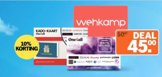10% korting op diverse cadeaukaarten bij de AH