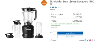 Licuadora Nutribullet SmartSense 1400W por $2,099 | Oferta Costco