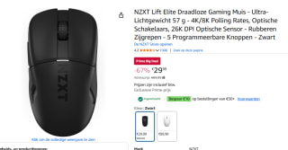 NZXT Lift Elite draadloze Gaming muis voor €29,99 bij Amazon