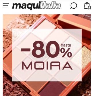Hasta -80% de Descuento en Maquillaje Moira.