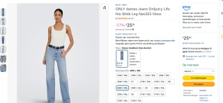 ONLY dames Jeans Onljuicy Life voor €25