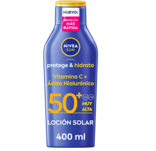 Protector solar Nivea Sun Protege & Hidrata FP50+ de 400 ml por 7,08€ al comprar 2