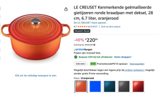 Le Creuset Gietijzeren Ronde Braadpan Oranjerood 28cm 6,7l voor €190,05