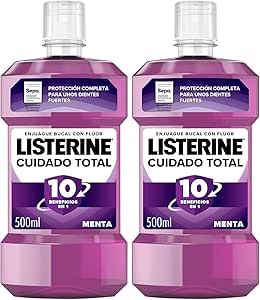 Listerine Cuidado Total Enjuague Bucal 2 x 500ml por 6,44€