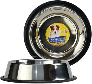 Plato Acero Inoxidable 96 oz Fancy Pets por $89 | Oferta Amazon
