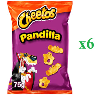 6 Bolsas de 75grs de CHEETOS Pandilla Snack con sabor a queso por 6.16€