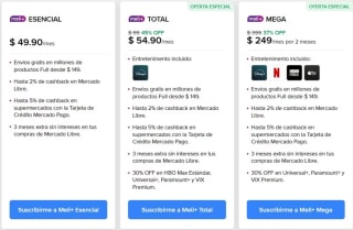 MELI+ Total por $55 por 2 Meses | Mercado Libre