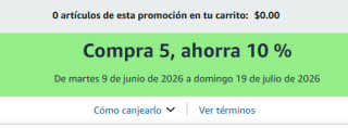 10% de Descuento Comprando 5 Unidades | Amazon