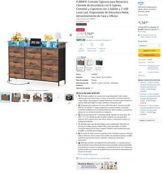 Cajonera FURRIFIC 9 Cajones por $1,748 | Oferta Amazon