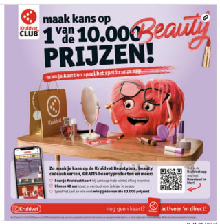 Speel het spel in de Kruidvat app! en krijg altijd punten