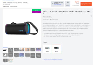 Bocina Sony Ult Field 5 por $3,399 | Mercado Pago