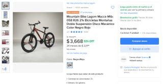 Mountain Bike Lagom Macce Mtb-058 por $3,668 | Mercado Libre