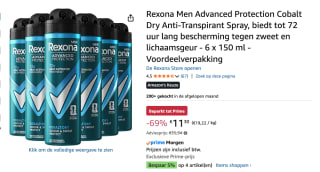 Rexona Men Advanced Protection Cobalt Dry 6 x 150 ml voor €11,30 bij Amazon