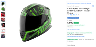 Casco Speed and Strength SS1600 por $744 | Oferta Mercado Libre