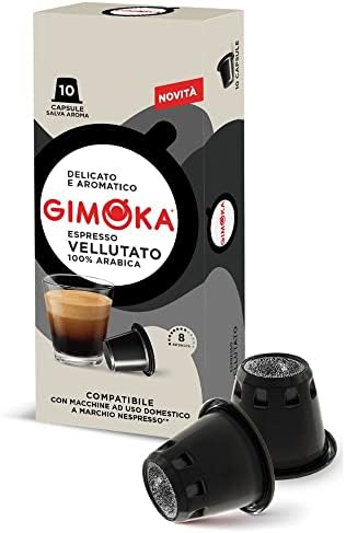 100 cápsulas Gimoka Mezcla de Café Espresso Vellutato 100% Arábica por 13.89€