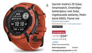 Garmin Instinct 2X Solar voor €234,99 bij Amazon