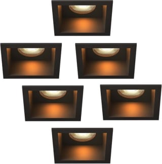 6x Ledvion LED Inbouwspot Vierkant 85x85mm voor €12,76 bij Bol