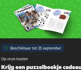 Gratis PuzzelBrein puzzelboekje bij KPN