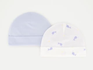 Cotton Juice Pack de 2 Gorros fantasía de bebé azul por 4.99€