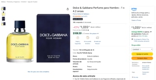 Dolce & Gabbana Pour Homme 125ml por $879 en Amazon