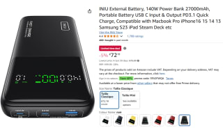 INIU Power Bank, 27000mAh voor €43,67 dmv code bij Amazon