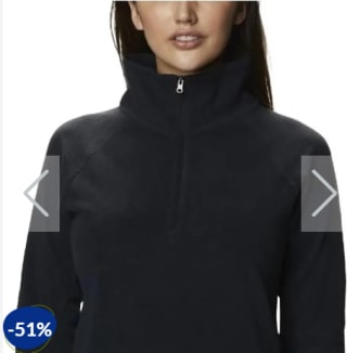 Polar Mujer Columbia Glacial Negro Rebaja $26.990 Disponible en Dimarsa.cl