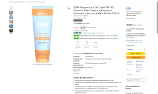 Protector Solar ISDIN SPF 50+ por $329 | Oferta Amazon