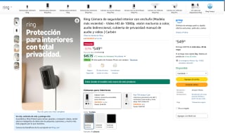 Cámara Ring HD 1080p por $549 | Oferta Amazon