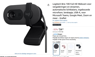 Logitech Brio 100 - Webcam - Full HD voor €34,99 bij Amazon