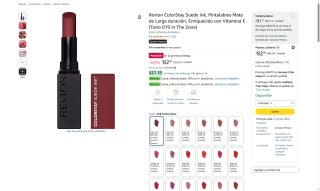 Revlon ColorStay Suede Ink Mate Tono 019 In The Zone por $82 | Amazon