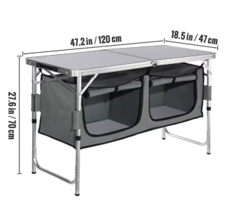 Armario mesa de cocina SucceBuy acampar plegable de aleación aluminio por 40,16€