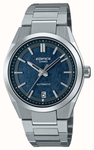 Casio EFK-100 Mechanical Watch (39mm) Blue Electroformed Dial – £202.50 w/Code