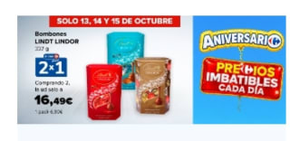 2×1 Bombones Lindt Lindor 337g