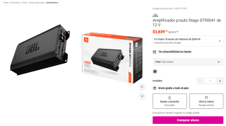 Amplificador JBL Stage GT90041 130W x 4 por $3,839 | Liverpool
