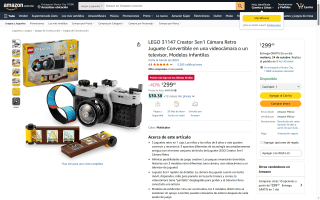 LEGO Creator 3en1 Cámara Retro $299 | Oferta Amazon