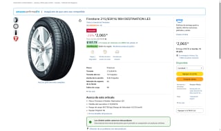 Neumático Firestone Destination LE3 215/65R16 por $2,066 | Oferta Amazon