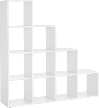 VASAGLE Librería con 10 Cubos de 29 x 129,5 x 129,5 cm por 59,99€