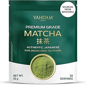 VAHDAM Te Matcha Premium 50g - 50 Tazas Té Verde Japonés de Shizuoka por 6.84€