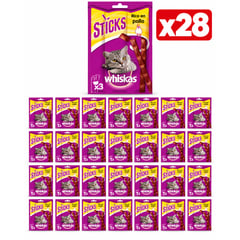 Whiskas Sticks Barritas para Gatos Sabor Pollo 28 unidades por 7.99€