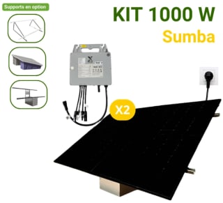 Kit Solaire Plug & Play 1000W DMEGC + Micro-Onduleur SOLAX - 2 panneaux 500W à 319€