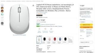 Logitech M170 Mouse Inalámbrico por $119 en Amazon