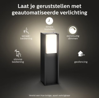 PHILIPS HUE Turaco Wandlamp Antraciet voor €68 bij Bol