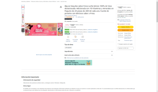 Alpura Vaquitas Fresa 24x200ml por $160 | Oferta Amazon